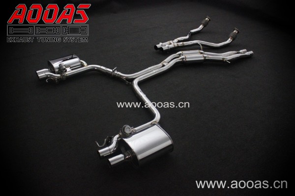 Audi RS5 All SS304 / Valvetronic Catback System+Front Pipe
